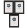 Simply Everyday 4 X 6" Block Frames 3pk - Black -Chic Household Items 278309 3pk simply everyday block frames 4x6 black