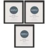 Simply Everyday 8 X 10" Block Frames 3pk - Black -Chic Household Items 290765 3pk simply everyday block frames 8x10 black 2