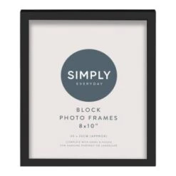 Simply Everyday 8 X 10" Block Frames 3pk - Black 7 Simply Everyday 8 X 10" Block Frames 3pk - Black -Chic Household Items 290765 3pk simply everyday block frames 8x10 black 3
