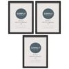 Simply Everyday A4 Block Frames 3pk - Black -Chic Household Items 305876 3pk simply everyday block frame a4 black