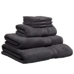 B&M Signature Zero Twist Bath Towel - Charcoal 8 B&M Signature Zero Twist Bath Towel - Charcoal -Chic Household Items 317249 317250 319251 319252 Signature Zero Twist charcoal towels 1