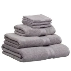 B&M Signature Zero Twist Bath Towel - Grey -Chic Household Items 3172653 317254 317255 317256 Signature Zero Twist grey towels 3