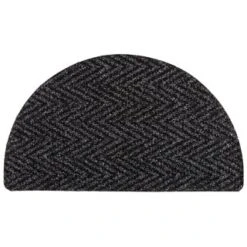 B&M Half Moon Indoor Chevron Doormat 40 X 70cm 14 B&M Half Moon Indoor Chevron Doormat 40 X 70cm -Chic Household Items 319759 Half Moon Indoor Chevron Mat 40x70cm dark grey