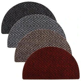 B&M Half Moon Indoor Chevron Doormat 40 X 70cm 3 B&M Half Moon Indoor Chevron Doormat 40 X 70cm
