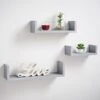 Lokken Set Of 3 Shelves - Grey -Chic Household Items 320110 lokken set of 3 shelves1