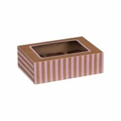 Betty Winters Cupcake Boxes 4pk -Chic Household Items 320783 4pk cupcake boxes holds 6 pink 2
