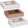 Betty Winters Large Cupcake Boxes 2pk -Chic Household Items 320784 4pk cupcake boxes holds 12 group