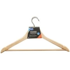 Addis Wooden Hangers 4pk -Chic Household Items 333091 addis wooden hangers 4pk