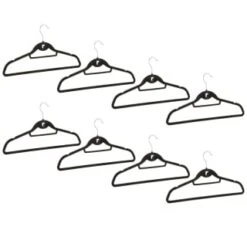 B&M Pure Velvet Hangers 8pk - Black 8 B&M Pure Velvet Hangers 8pk - Black -Chic Household Items 333534 8pk velvet hangers black group