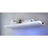 Alaska LED Light Shelf 80cm - Blue -Chic Household Items 334635 alaska high gloss light up shelf blue1