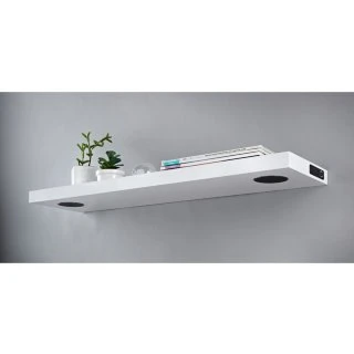 Alaska High Gloss Bluetooth Shelf - White 3 Alaska High Gloss Bluetooth Shelf - White