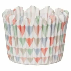 Betty Winters Paper Baking Cases 36pk - Pastel Triangles -Chic Household Items 335255 36pk paper baking cases pastel triangles 4