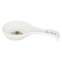 B&M Ceramic Spoon Rest -Chic Household Items 337110 ceramic spoon rest bee kind 2
