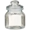 B&M Decorative Glass Storage Jar -Chic Household Items 337374 decorative glass storage jar