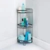 B&M 3 Tier Corner Caddy - Grey -Chic Household Items 343376 addis 3 tier corner caddy grey