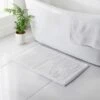 B&M Signature Microfibre Noodle Bath Mat - White -Chic Household Items 345486 signature bath mat white