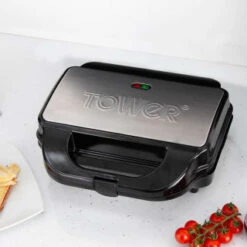 Tower 3-in-1 Deep Fill Snack Maker - Silver 11 Tower 3-in-1 Deep Fill Snack Maker - Silver -Chic Household Items 346395 3in1 deep fill snack maker