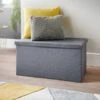 B&M Grey Coffee Table Ottoman -Chic Household Items 351363 grey coffee table ottoman
