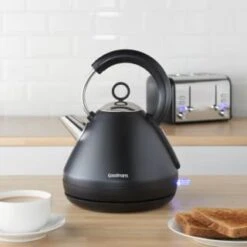 Goodmans Pyramid Kettle 1.5L - Matt Black -Chic Household Items 354912 goodmans pyramid kettle black