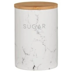 B&M Marble Effect Kitchen Canisters 3pc 13 B&M Marble Effect Kitchen Canisters 3pc -Chic Household Items 356820 storage canisters marble effect sugar