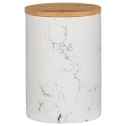 B&M Marble Effect Kitchen Canisters 3pc 11 B&M Marble Effect Kitchen Canisters 3pc -Chic Household Items 356820 storage canisters marble effect tea