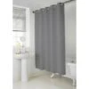 B&M Addis Hookless Textured Shower Curtain - Grey -Chic Household Items 357159 grey addis hookless textured shower curtain