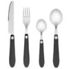 B&M Soft Touch Cutlery Set 16pc - Grey -Chic Household Items 357349 16pc soft touch cutlery set grey 2