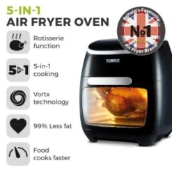 Tower 5-in-1 Air Fryer Oven 11L 33 Tower 5-in-1 Air Fryer Oven 11L -Chic Household Items 357961 tower 5 in 1 air fryer oven 11l 12