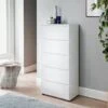 Norsk 5 Drawer Chest - White -Chic Household Items 358576 norsk 5 drawer chest