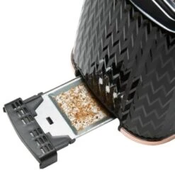 Goodmans Textured 2 Slice Toaster - Black & Rose Gold -Chic Household Items 358961 goodmans textured toaster black rose gold 4