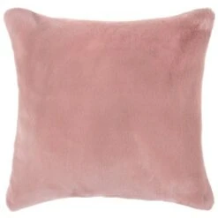 Aspen Faux Fur Cushion - Blush