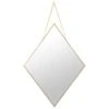 B&M Diamond Hanging Mirror - Gold -Chic Household Items 362622 diamond hanging mirror