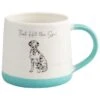B&M Animal Slogan Mug - Dalmatian -Chic Household Items 363042 animal slogan printed mug with colour handle that hit the spot
