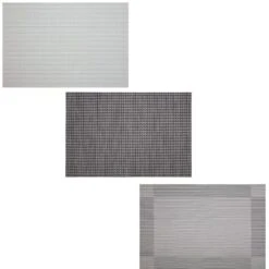 B&M Metallic Woven Placemats - Silver 4pk -Chic Household Items 363876 363869 380285 4pk silver metallic woven main