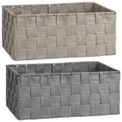 B&M Woven Storage Baskets 3pk - Silver 13 B&M Woven Storage Baskets 3pk - Silver -Chic Household Items 365979 365978 3pk woven baskets group 2