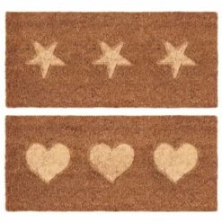 B&M Embossed Coir Step Mat - Hearts 7 B&M Embossed Coir Step Mat - Hearts -Chic Household Items 367447 embossed coir step mat 25x55cm main