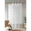 Diamond Tufted All Over Voile 55 X 90" - White -Chic Household Items 367851 diamond all over tufted voile white