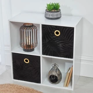 B&M Storage Cubes 2pk - Black 3 B&M Storage Cubes 2pk - Black