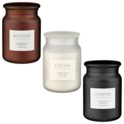 B&M Large Spa Scented Candle - White - Escape 9 B&M Large Spa Scented Candle - White - Escape -Chic Household Items 368680 368679 368691 large spa candle group 2