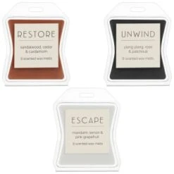 B&M Spa Wax Melts 9pk - Escape -Chic Household Items 368687 368689 368695 spa wax melts group