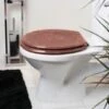 B&M Rose Gold Glitter Toilet Seat -Chic Household Items 368882 rose gold glitter toilet seat