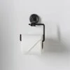 B&M Black Suction Toilet Roll Holder -Chic Household Items 368886 black suction roll holder