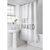 B&M Get Naked Shower Curtain -Chic Household Items 369036 get naked shower curtain
