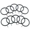 B&M Metal Curtain Rings 10pk - Black -Chic Household Items 369327 metal curtain rings black