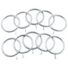 B&M Metal Curtain Rings 10pk - Shiny Nickle -Chic Household Items 369328 metal curtain rings rings shiny nickle 2