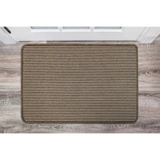 B&M Loop Washable Doormat 50 X 75cm - Natural Stripe 4 B&M Loop Washable Doormat 50 X 75cm - Natural Stripe - Image 2