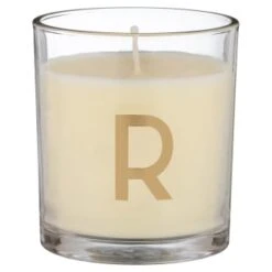 B&M Alphabet Candle (Assorted) - Sandalwood & Amber -Chic Household Items 372815 372816 372849 alphabet candle sandalwood and amber r1