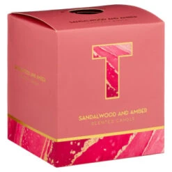 B&M Alphabet Candle (Assorted) - Sandalwood & Amber -Chic Household Items 372815 372816 372849 alphabet candle sandalwood and amber t