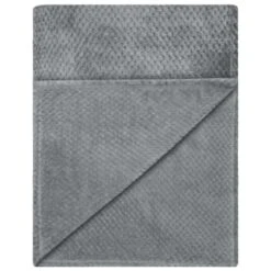 Waffle Faux Fur Throw - Grey 8 Waffle Faux Fur Throw - Grey -Chic Household Items 372931 heritage collection waffle faux fur throw 130x160cm