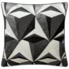 Jenson Geo Velvet Cushion - Grey 2 Jenson Geo Velvet Cushion - Grey -Chic Household Items 373032 jenson geo velvet cushion black